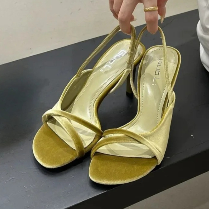 Luxury Lifestyle Products - Sandali Donna di Lusso in Velluto