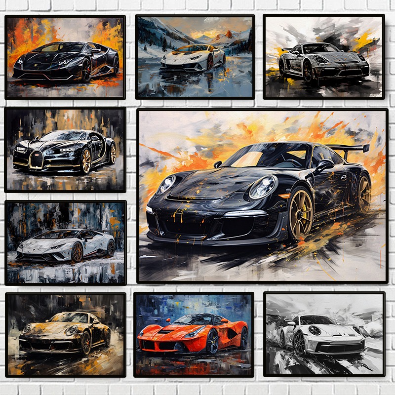 Luxury Lifestyle Items - Poster Moderno di Auto di Lusso